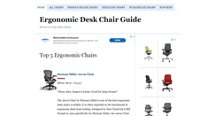 Desktop Screenshot of ergonomicdeskchairguide.com